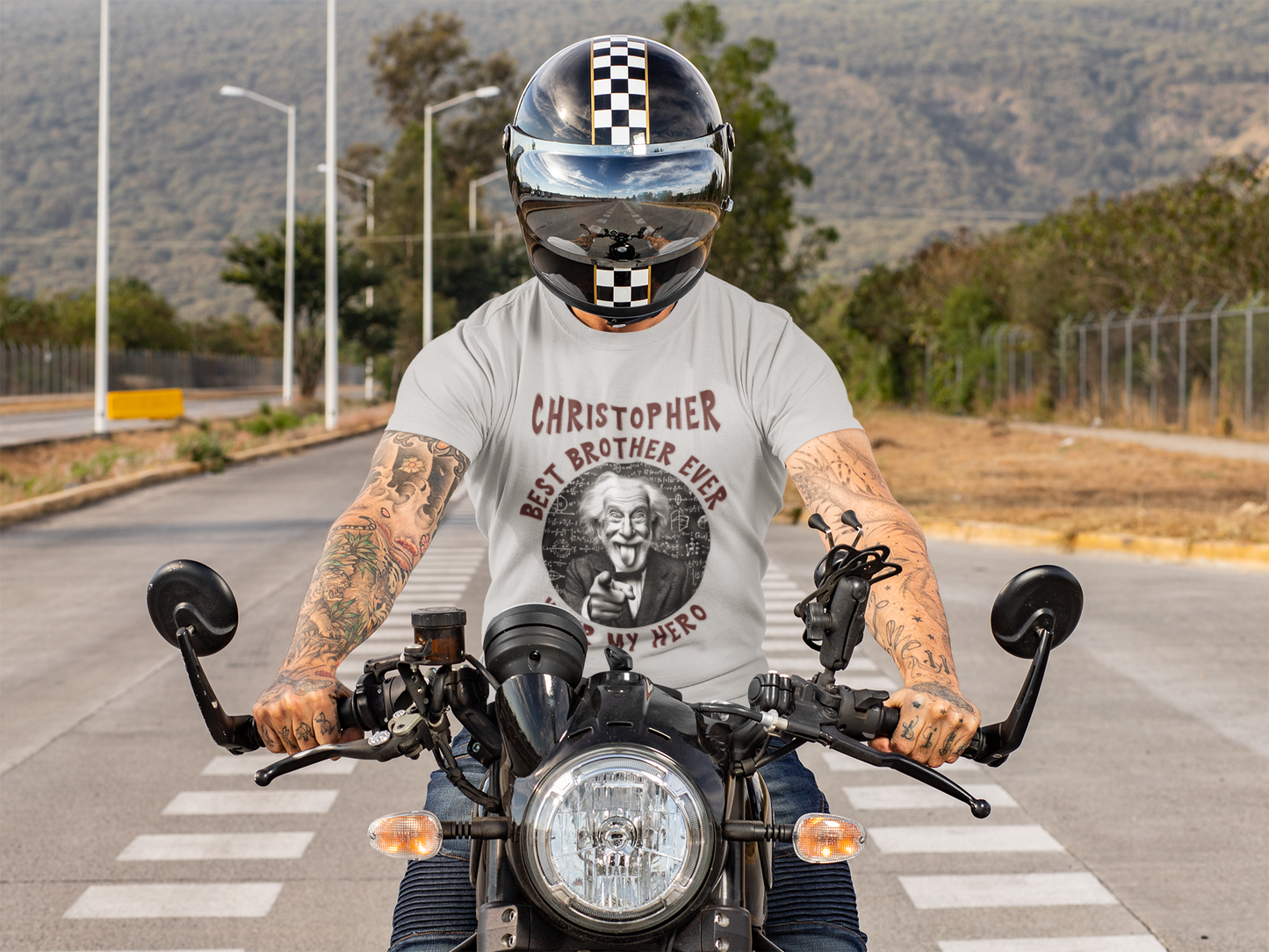 Best Brother Ever T-Shirt – You're My Hero Funny Einstein Gift for Brother Birthday or Any Occasion