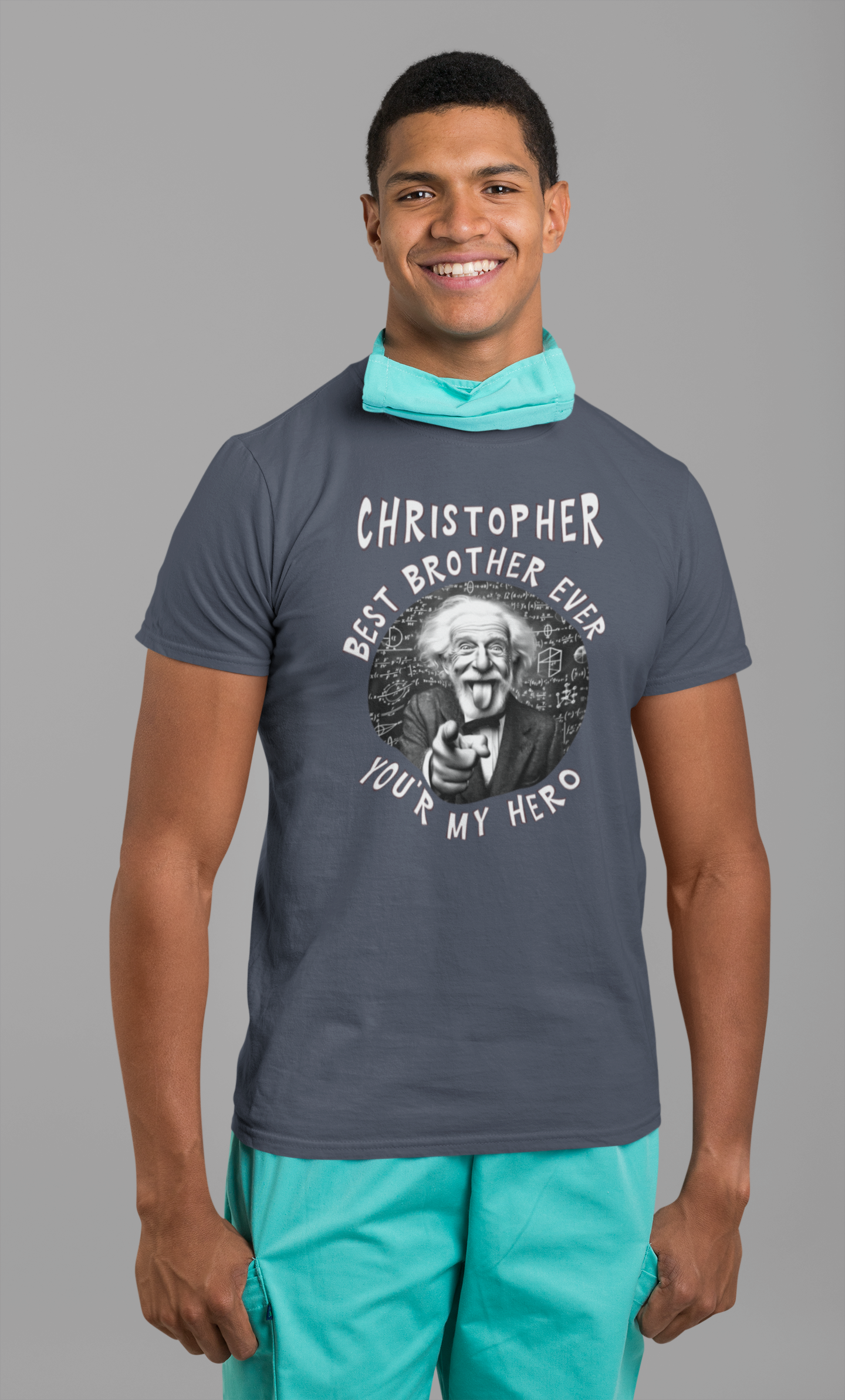 Best Brother Ever T-Shirt – You're My Hero Funny Einstein Gift for Brother Birthday or Any Occasion